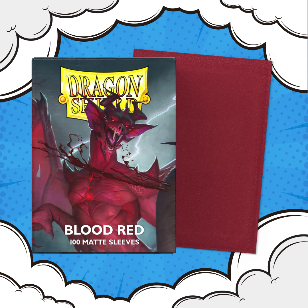 Dragon Shield: Blood Red - Matte Sleeves - Standard Size
